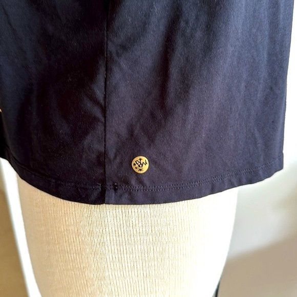 Manduka Workout Top, Black with Gold Accents - Picture 3 of 6